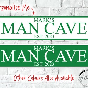 Personalised Man Cave Street Sign Road Sign Weatherproof, Hot tub, Home Pub Decor Garden Decoration Fathers Day Gift image 5