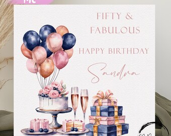 What To Say In A Happy 50th Birthday Card - Printable Timeline Templates