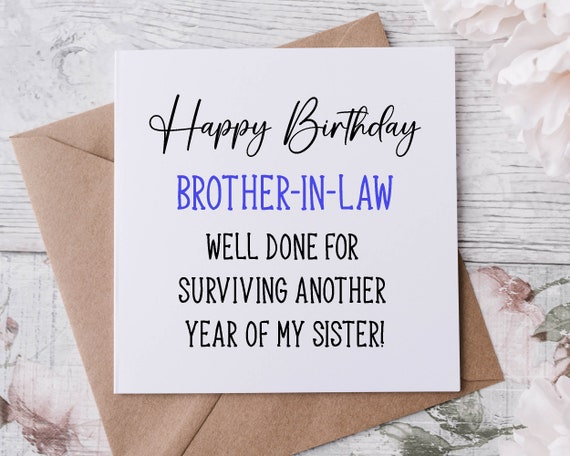 funny brother in law birthday wishes