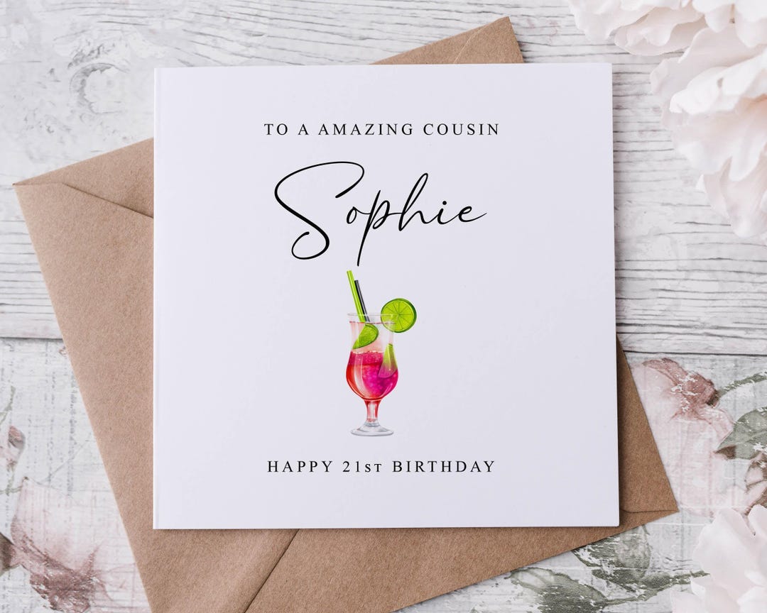 Cartoline di compleanno per Cugina - Cugina ti auguro con tutto il