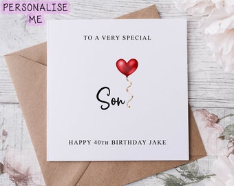 Alotozo - Tarjeta De Felicitación De Cumpleaños Para Hijo