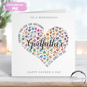 Tarjeta del Día del Padre - Gracias por las Millones de Cosas que Haces Corazón