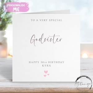 Biglietto di auguri di compleanno personalizzato per la sorellastra - Tema grigio e rosa Qualsiasi età 14° 15° 16° 17° 18° 19° 20° 21° 30° 40° 50° 60° 70° 80°