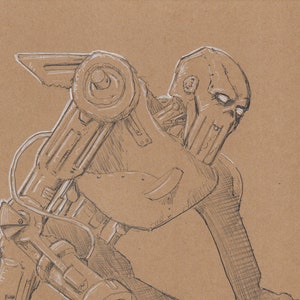 Pencil Original: Killer Robot
