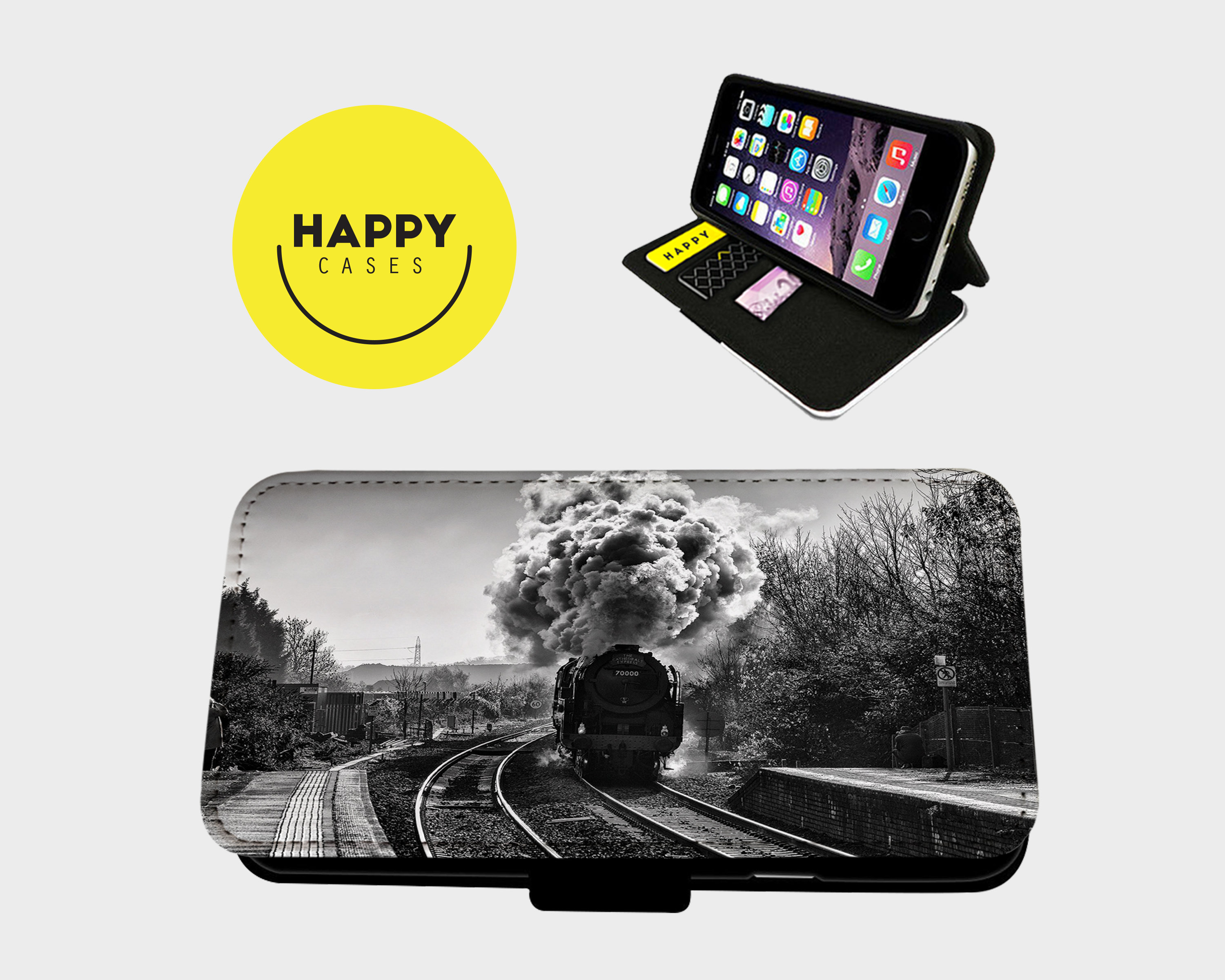 Incredible Steam Train Flip Faux Leather Case for Iphone & Etsy UK