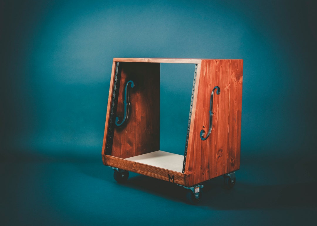 10u Angled ƒ-series Ventilated Audio Rack Casters Custom 3u 4u 10u 12u ...