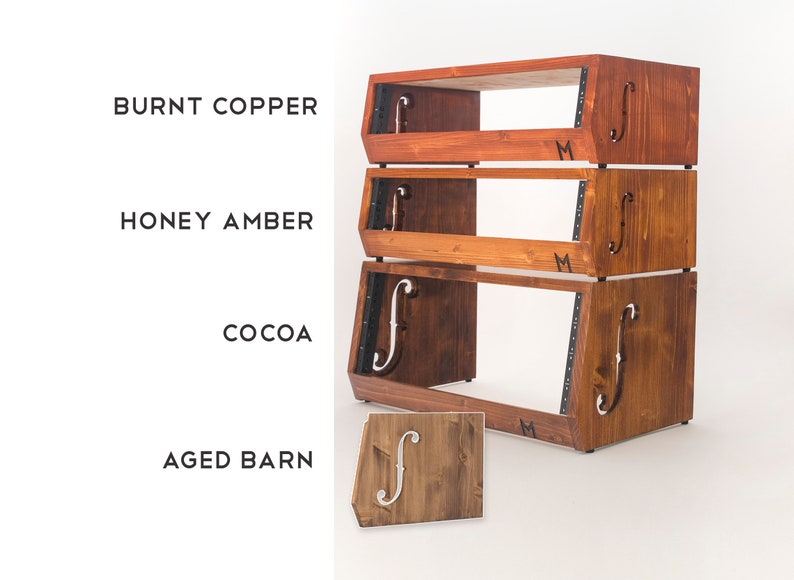 Angled Desktop Audio Racks With Ventilated ƒholes Recording Etsy