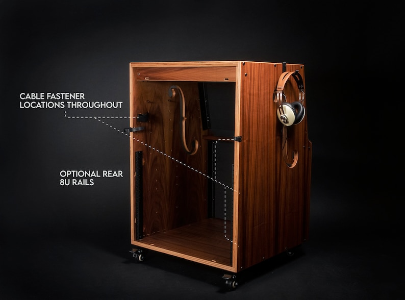 Walnut 14U Studio Production Rack – the Comrade - Ventilated Audio ...