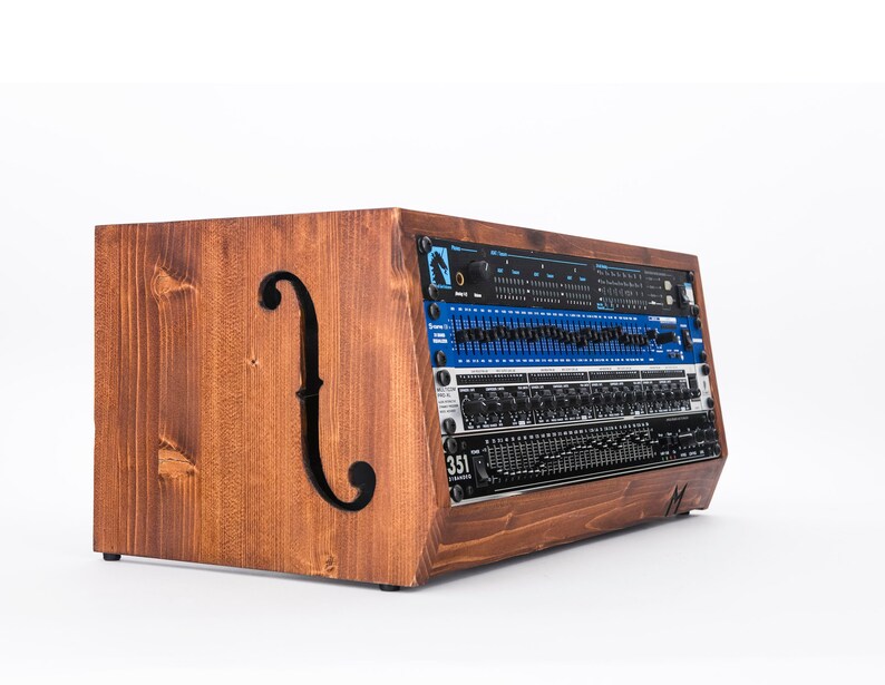 Angled Desktop Audio Racks With Ventilated ƒholes Recording Etsy