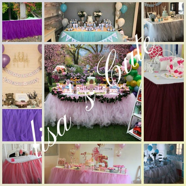 Jupe de table en tutu moelleux en tulle