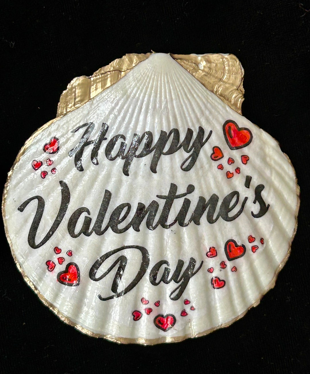 Valentines Day Decoupage Scallop Shell Gift Display With Optional ...