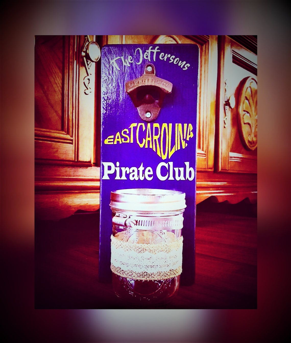 ECU Bottle Opener Pirate Nation Custom Bottle Opener Etsy