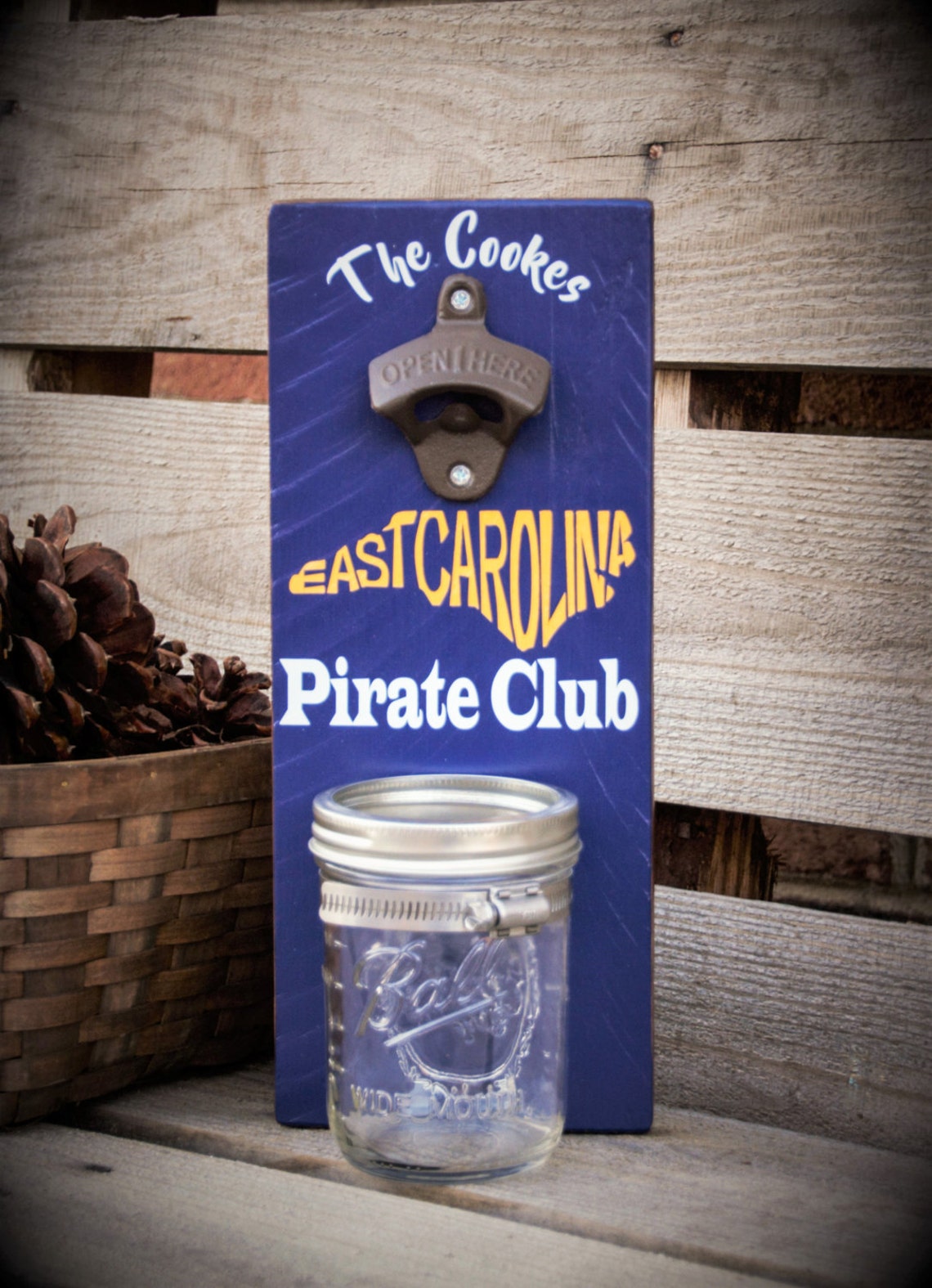 ECU Bottle Opener Pirate Nation Custom Bottle Opener Etsy