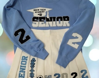 Seniors Sweatshirt and Skirt sold separately add each item to make a complete set