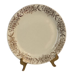 Taylor Smith Taylor USA Gold Floral Pattern Bread & Butter Plates 2
