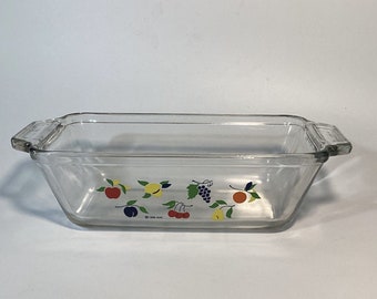 Anchor Ovenware Vintage Loaf Dish Fruit