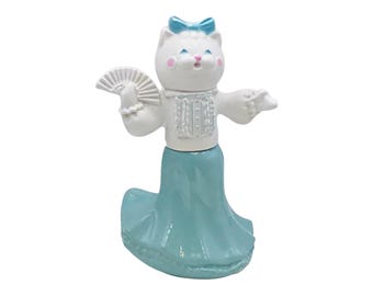 Avon Felina Fluffles Vinage Tanzende Kitty Katze Figur Flasche Dekanter