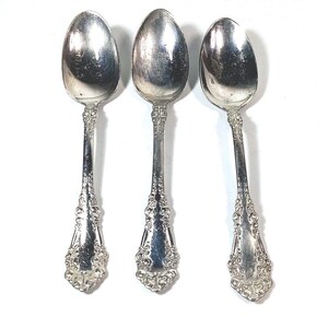 Tea Spoons Vintag  1847 Rogers Bros Silver Plate XS AI Set Of Three Vintage
