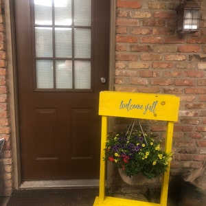 Hanging plant stand, hanging flower basket stand