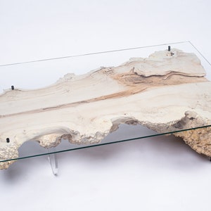 Table, coffee table, decoration, piece of art, real design, Wabi Sabi style, reclaimed, natural wood.