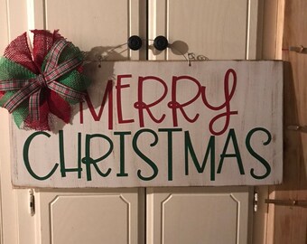 Christmas door decor  Etsy