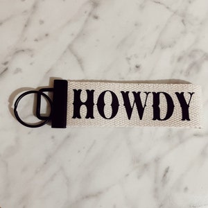 Howdy keychain