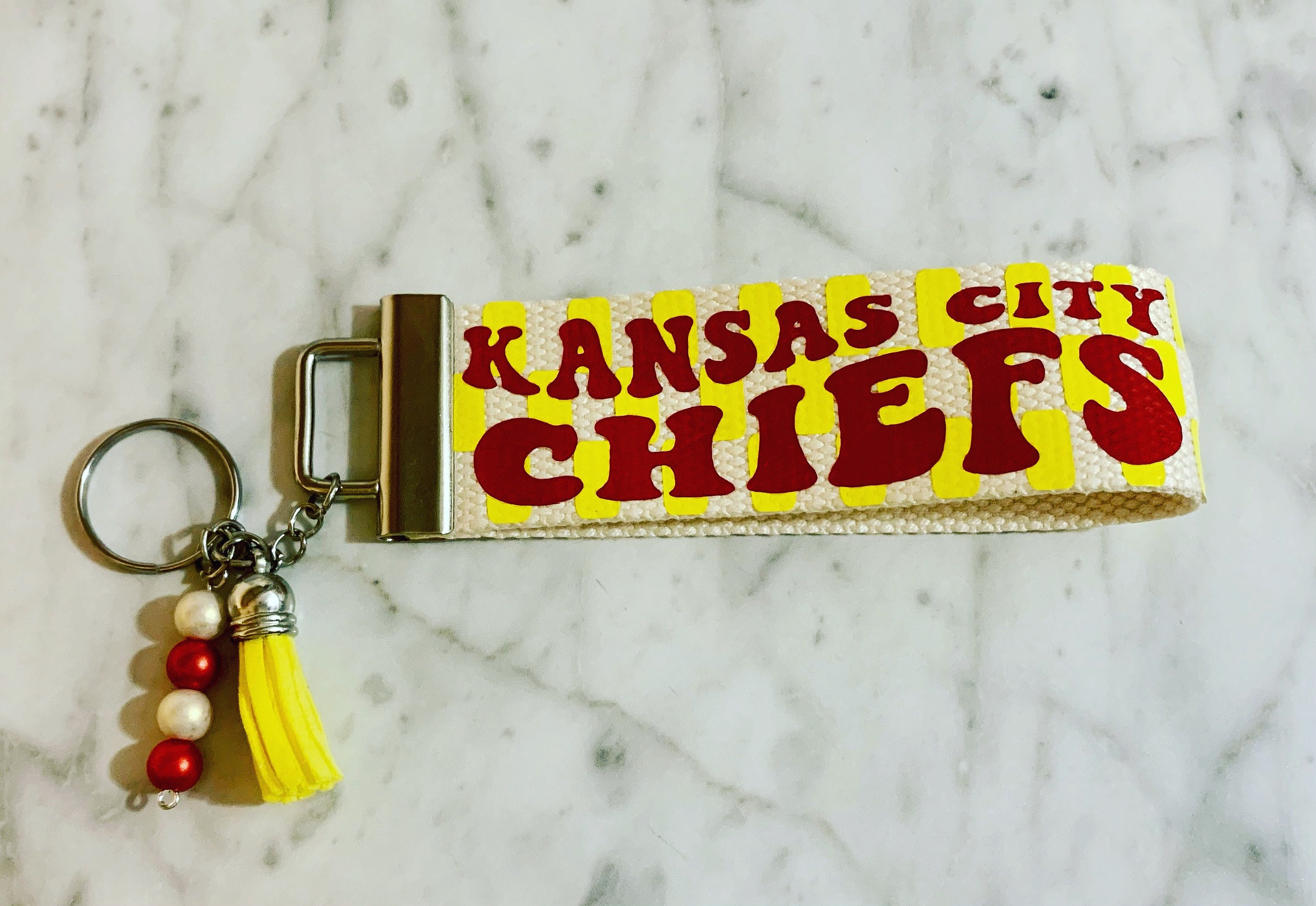 Kansas City Chiefs, KC Chiefs Lanyard, Football Lanyard, 1 Wide ID Lanyard,  Co-worker Lanyard, Teacher Lanyard, Gifts 