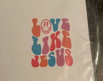 Love like Jesus • Christian notepad• notepad • personalized notepad • gift