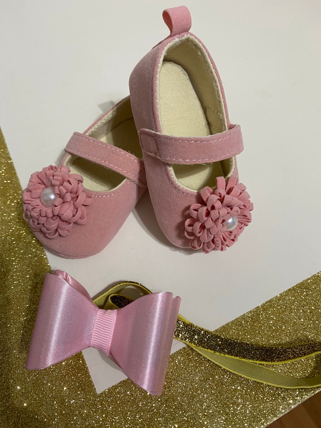 Pink baby girl shoes Pink baby shoes Baby shoes Girl Shoes Etsy.de