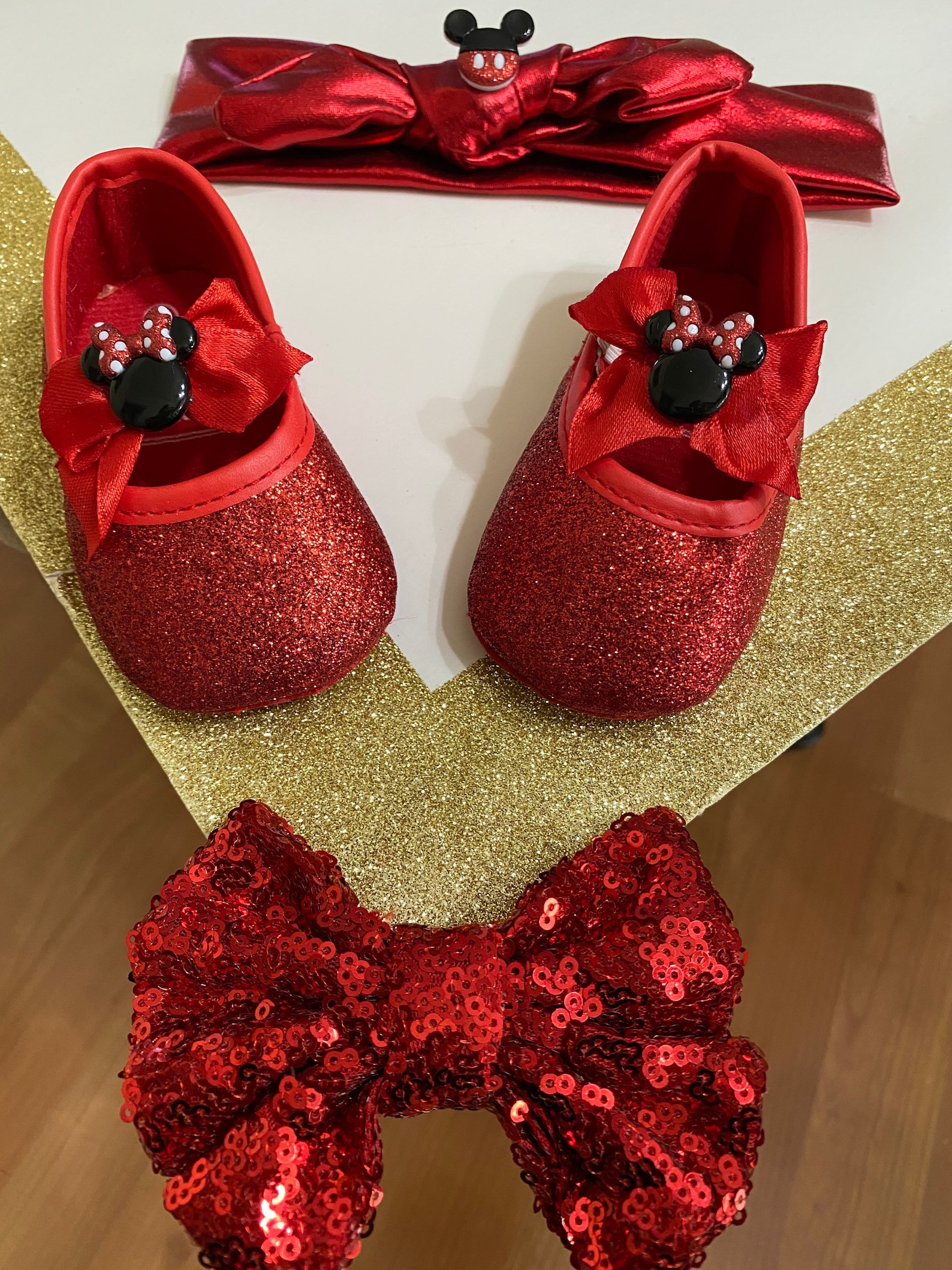 infant girl red shoes