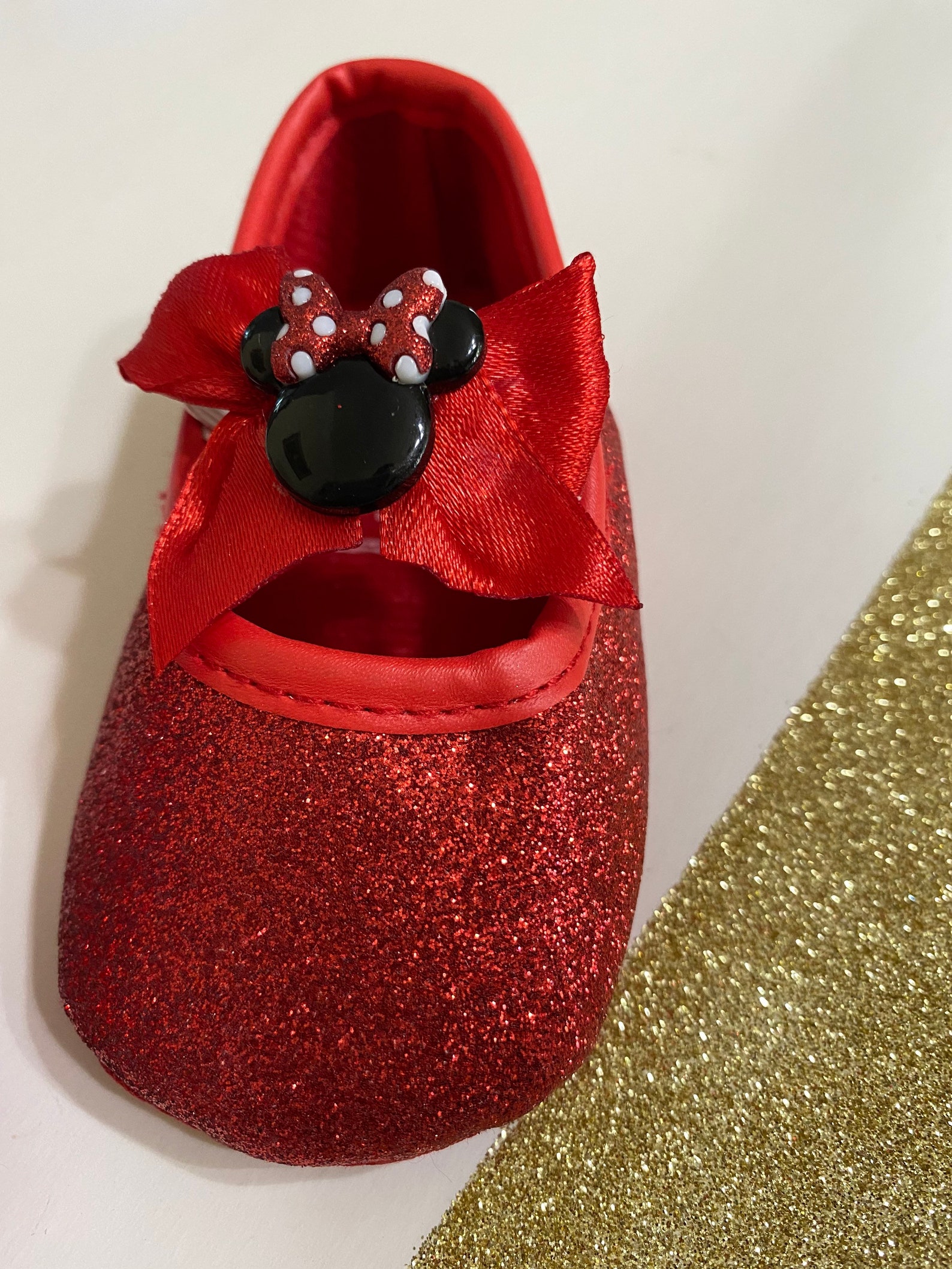 infant girl red shoes
