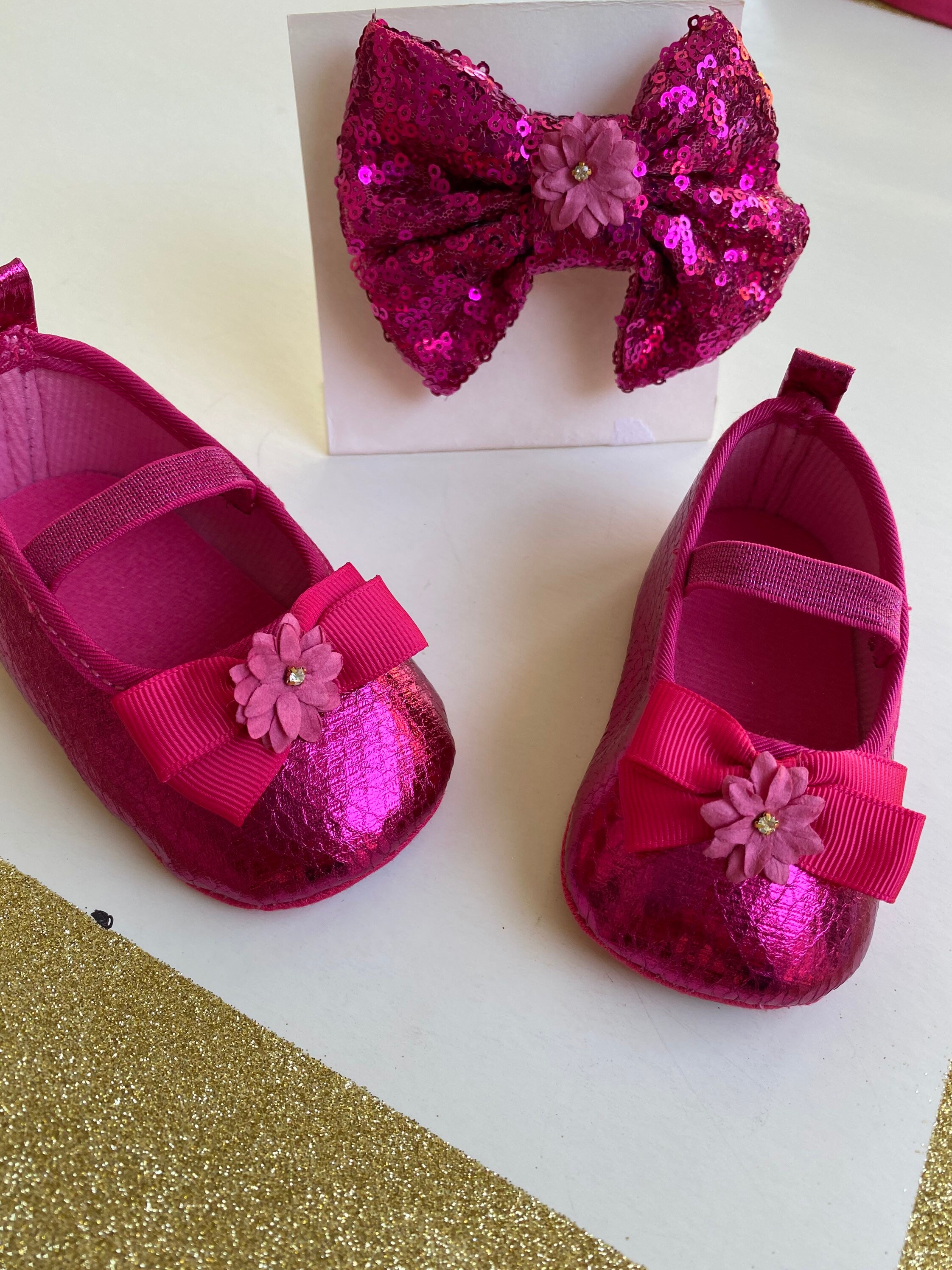 Baby Booties - Fuchsia Baby Booties - Fuchsia