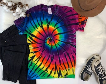Camiseta teñida a mano para adultos / Camisa teñida / Camiseta teñida / Regalo para ella / Regalo para él