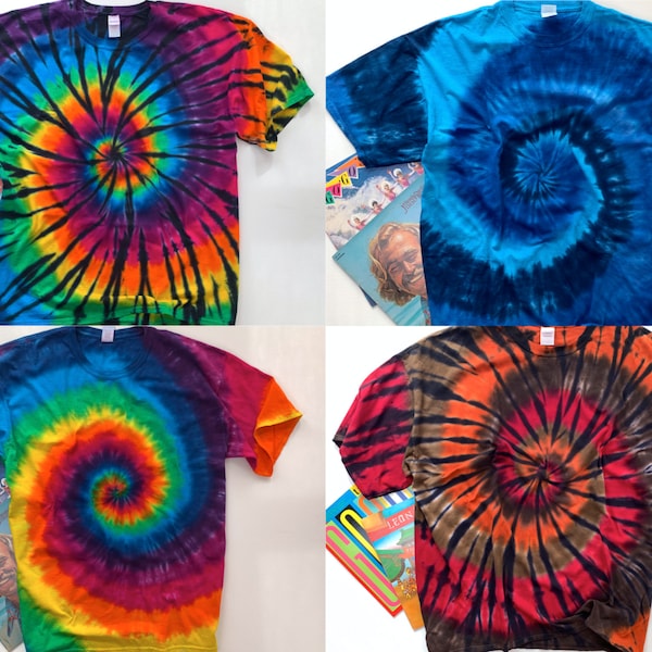 Plus size tie dye t-shirt / Adult tie dye tee / Gift for him / Gift for her / Tye dye shirt