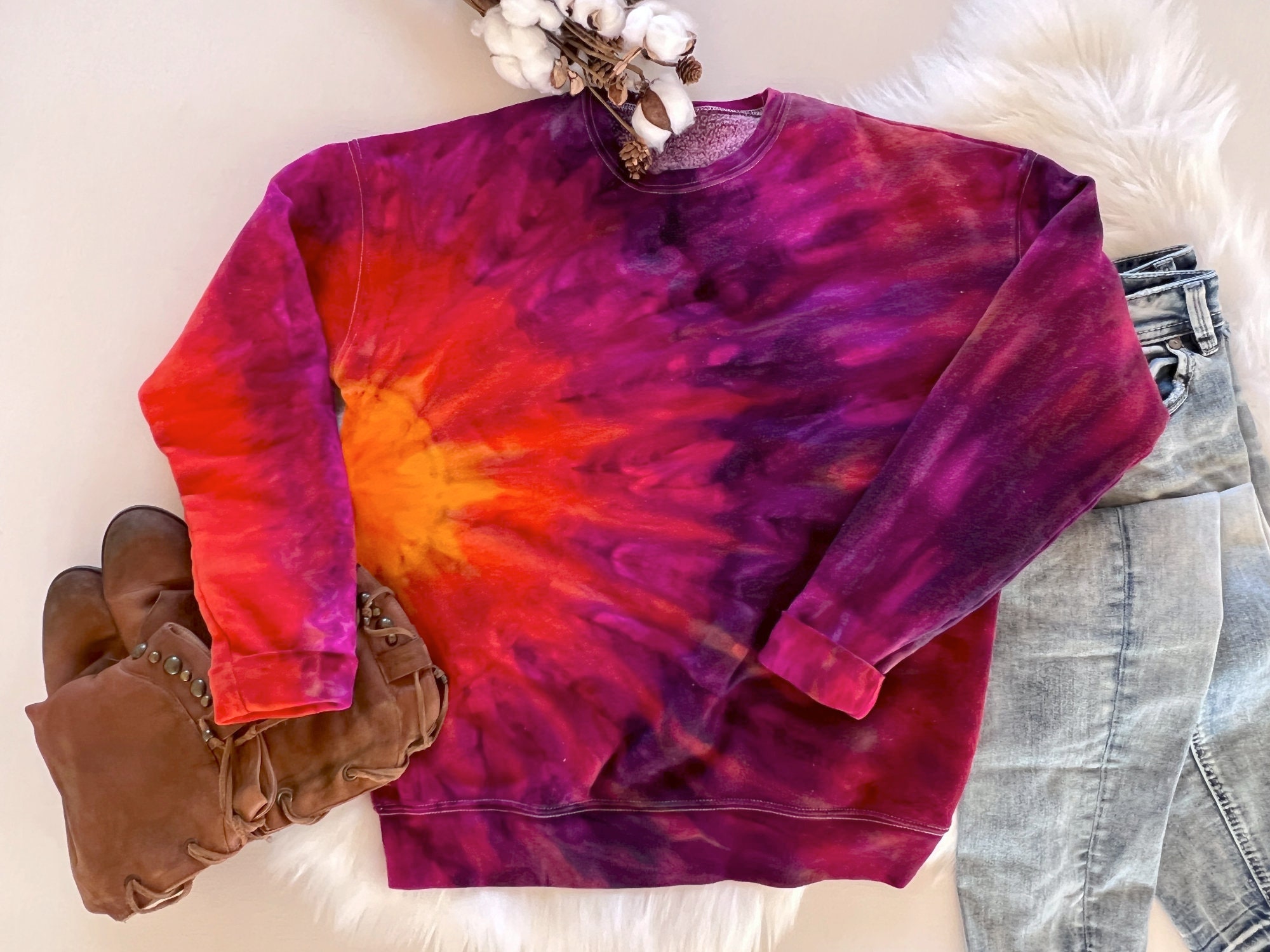 Knit Tie Dye Sweater - Etsy