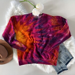 Individually hand dyed sweatshirt / Tie dye crew neck / Tye dye sweatshirt