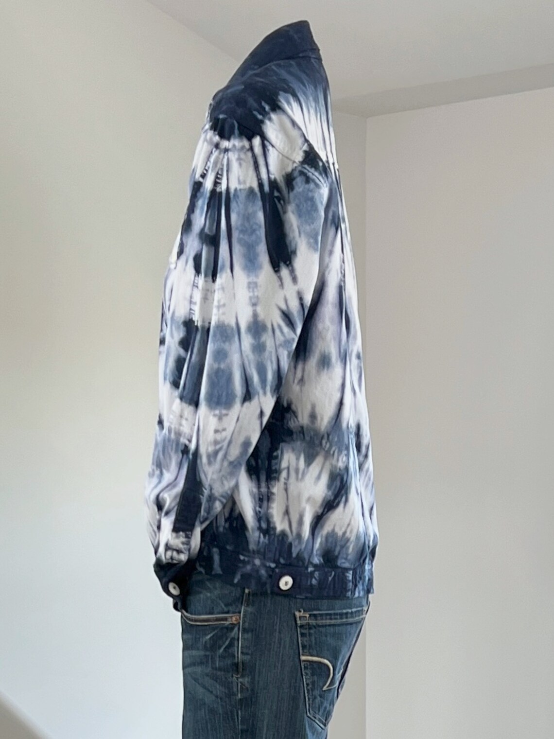 tie dye fur jacket