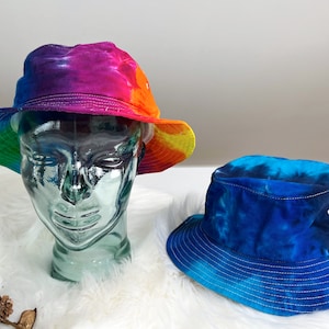 Tie dye bucket hat / Tie dye cap / Fisherman&#39;s hat / Gift for him /  Gift for her / Tye dye hat