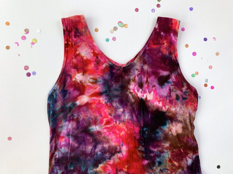 M-Striking ice dye midi rayon dress size MEDIUM
