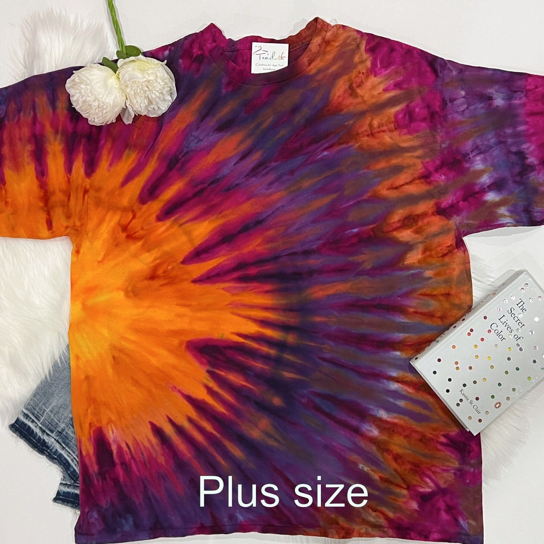 Plus Size Tie Dye Tshirt / Hand Dyed Tye Dye Tshirt / Tie Dyed Tee Shirt / Tie Dye Shirt Etsy