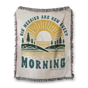 Woven Bible Verse Blanket | Christian Blanket or Tapestry for Sister In Christ | Perfect Faith Affirmation Gift For Sister, Teen, or Wife