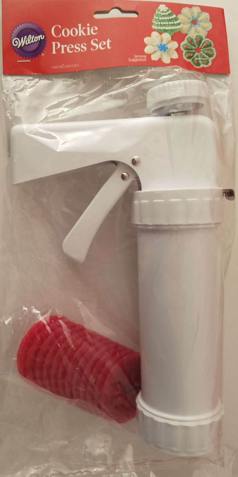 Wilton Cookie Press Set with 12 Discs Spritz Cookie Maker Etsy