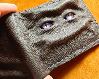 ☆超貴重FUGAレオニアンDemons Door Walletパイソン長財布☆ Purple Eyes Schmuggle Face Leather Wallet - Necromonicon - Demon