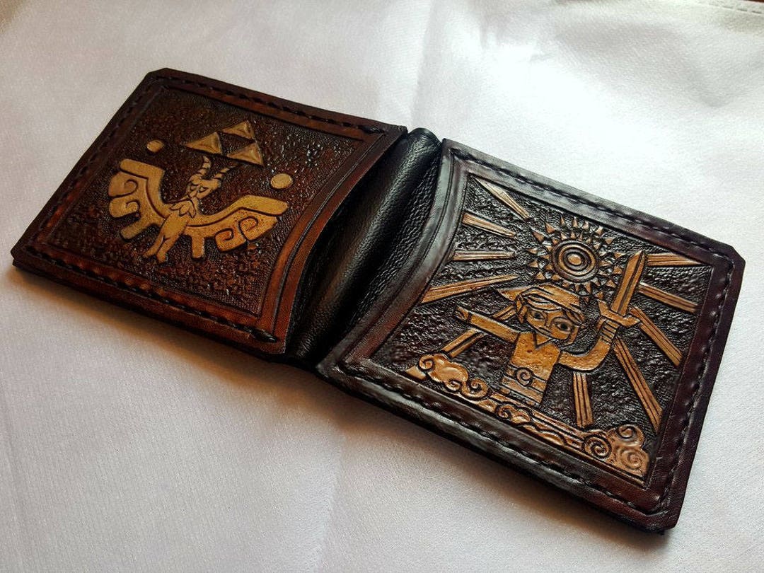 Wind Waker Leather Wallet Dark Brown and Ivory Colour Leather Bifold
