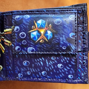 Holy Relics Majoras Mask leather wallet Leather Bifold Wallet Handcrafted Legend of Zelda Wallet Link Wallet image 5