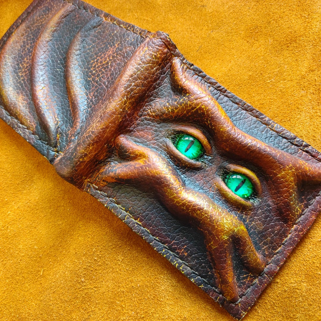 ☆超貴重FUGAレオニアンDemons Door Walletパイソン長財布☆ Green Eyed Monster Leather Wallet Version 2 - Necromonicon - Demon
