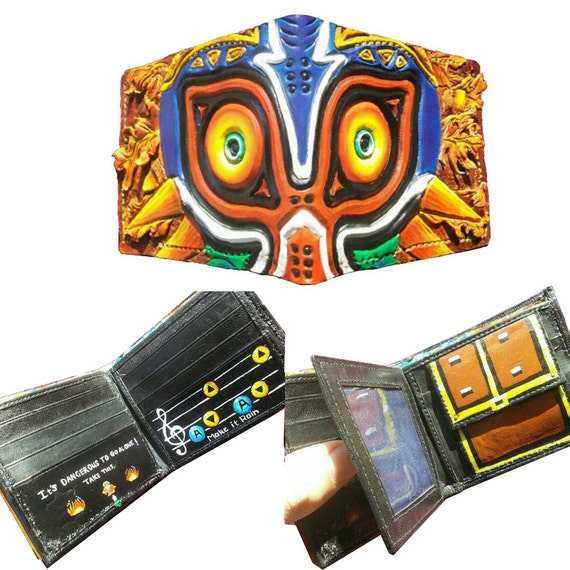 Song of Storms Majoras Mask leather wallet Treasure chest Etsy
