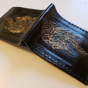 Lucian Crest - Final Fantasy 15 - Cartera Bifold - Cartera hecha a mano -