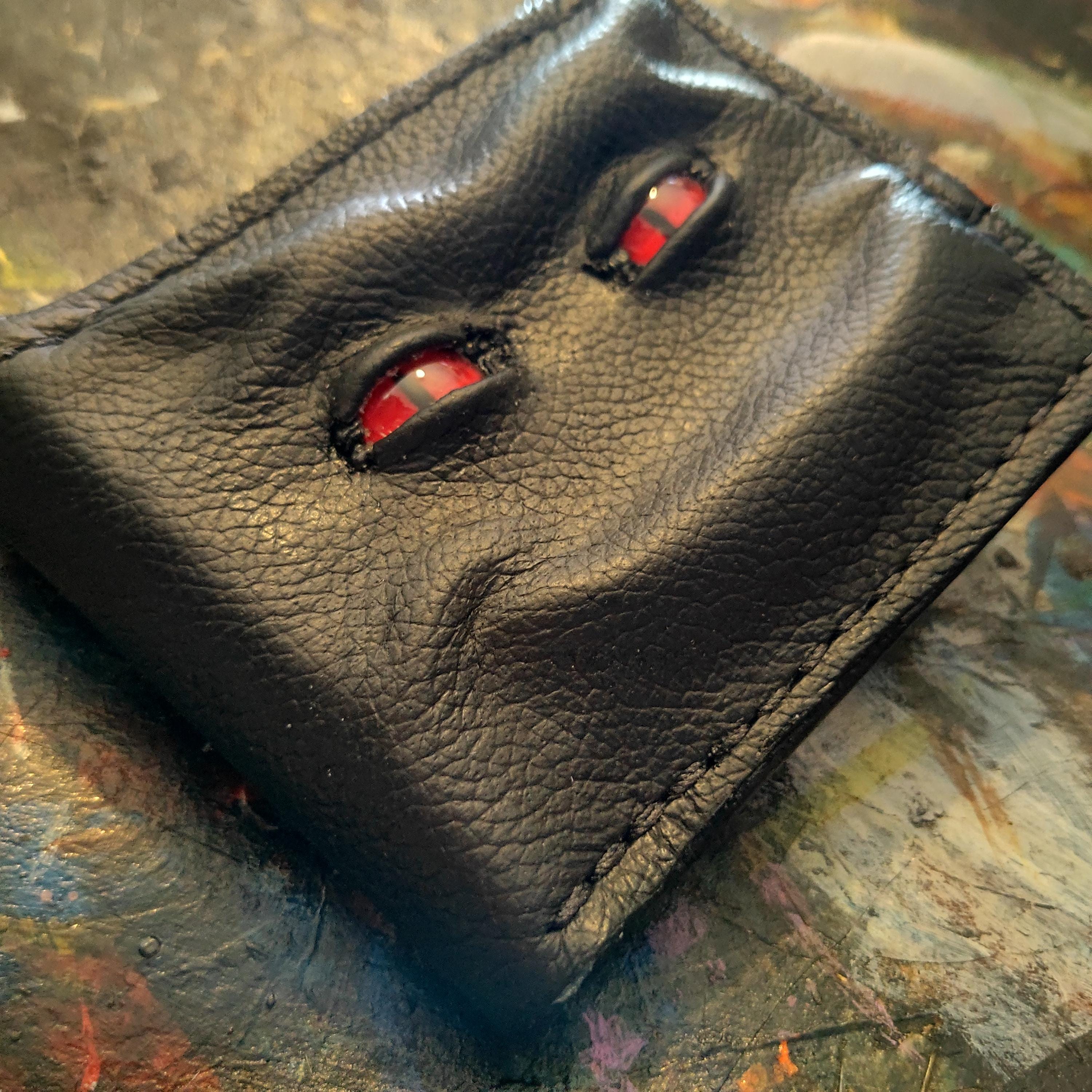 Malicious Schmuggle Leather Wallet - Monster Face - Enderman