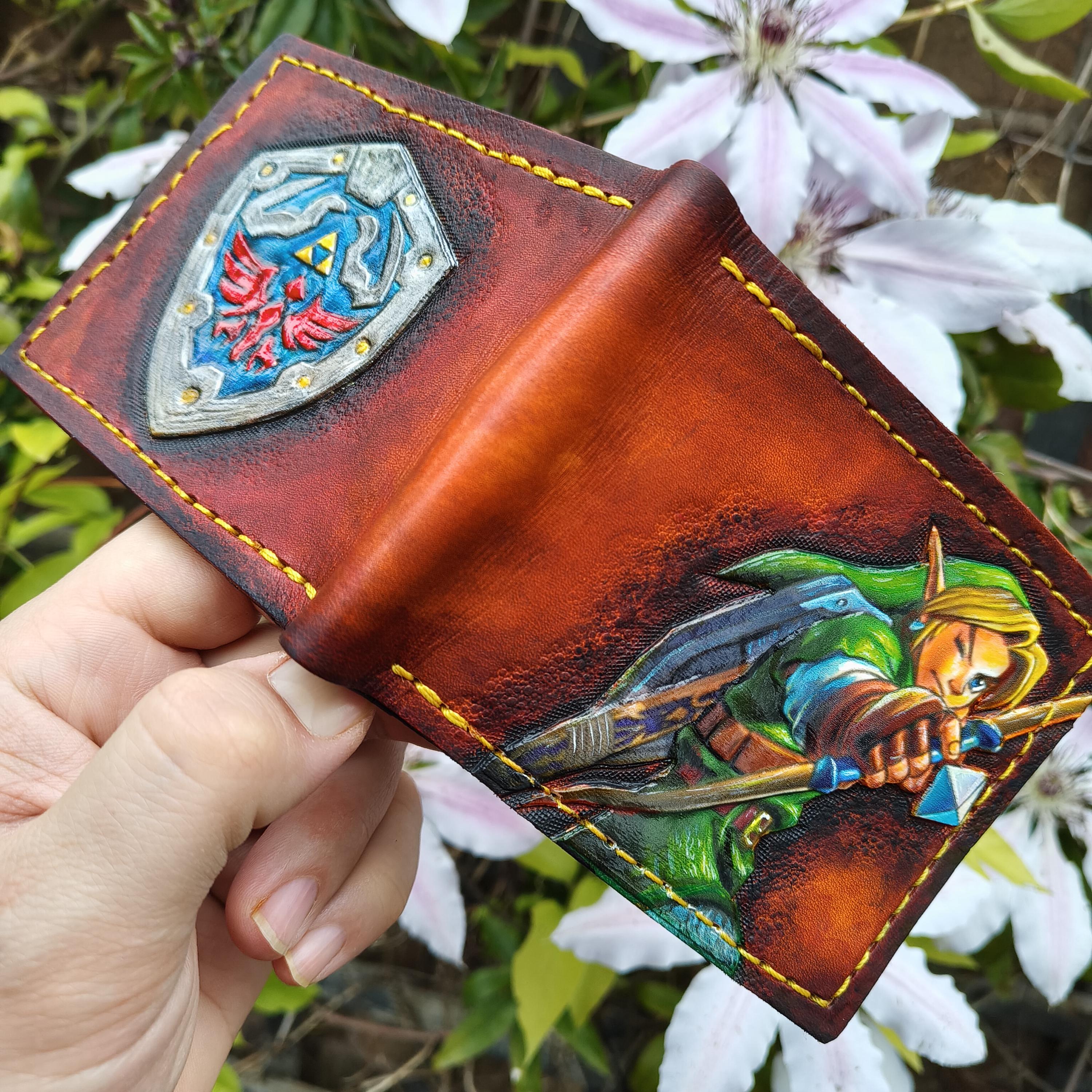 Archer Link Leather Wallet- Leather Bifold Wallet - Handcrafted
